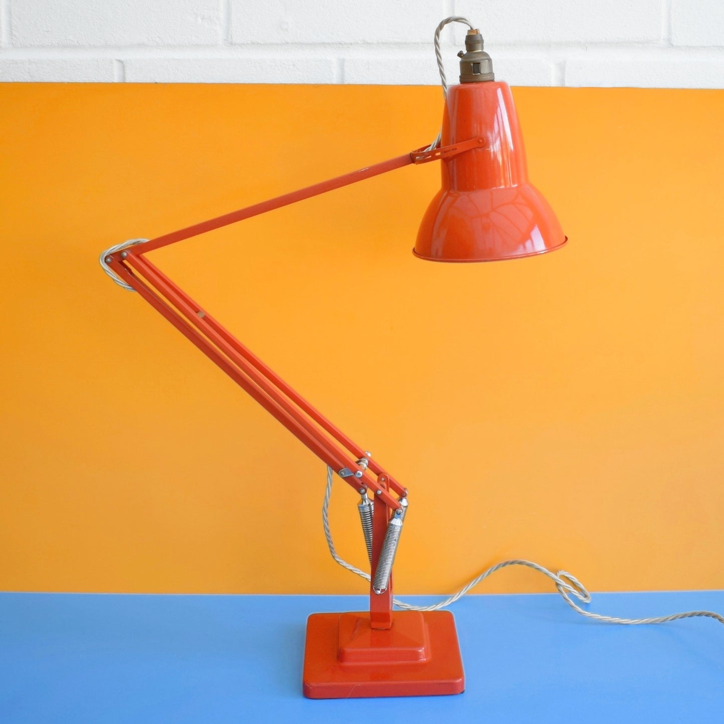 Vintage 1960s AnglePoise Desk Lamp - Herbert Terry - Tomato Red 1227