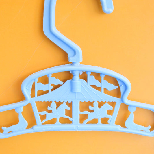 Vintage 1960s Plastic Kids Clothes Hangers - Circus / Fairground x4 by Pineapple Retro