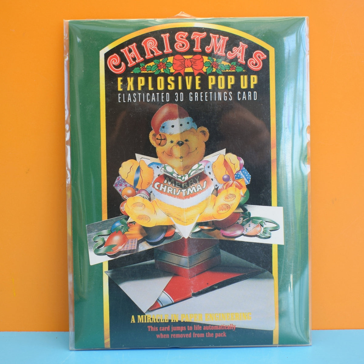 Vintage 1990s Greeting Cards - Explosive Pop Up - Christmas by Eric's Cards