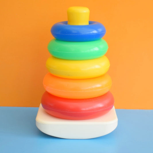 Vintage 1980s Fisher Price Stacking Rainbow .