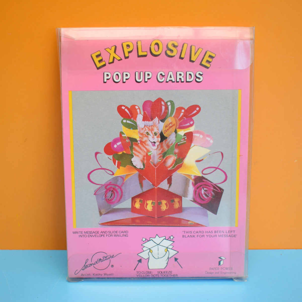 Vintage 1990s Greeting Cards - Explosive Pop Up - Christmas by Eric's Cards