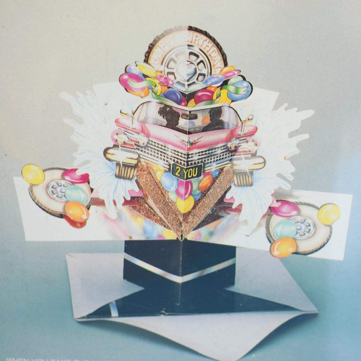 Vintage 1990s Greeting Cards - Explosive Pop Up - Birthday/ Thank You by Pineapple retro