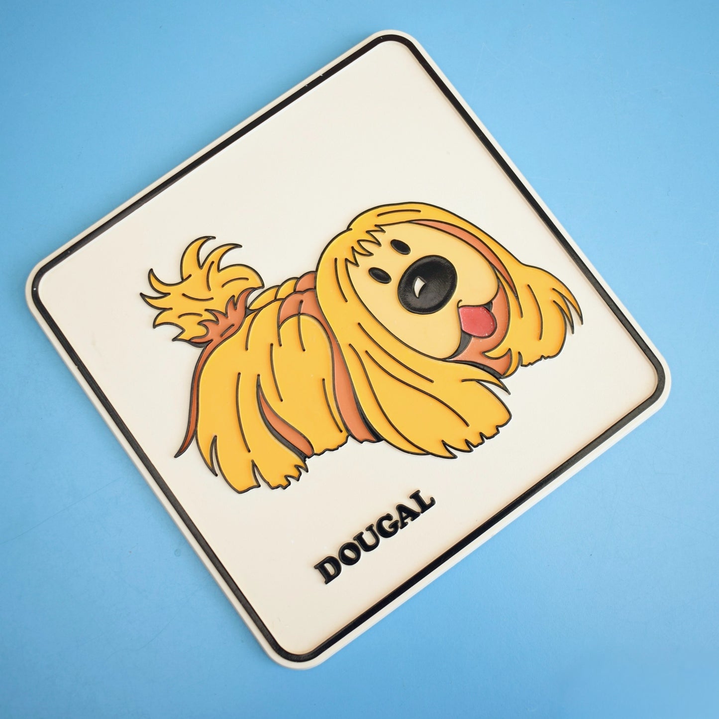 Vintage 1970s Magic Roundabout Plastic Door Plaques