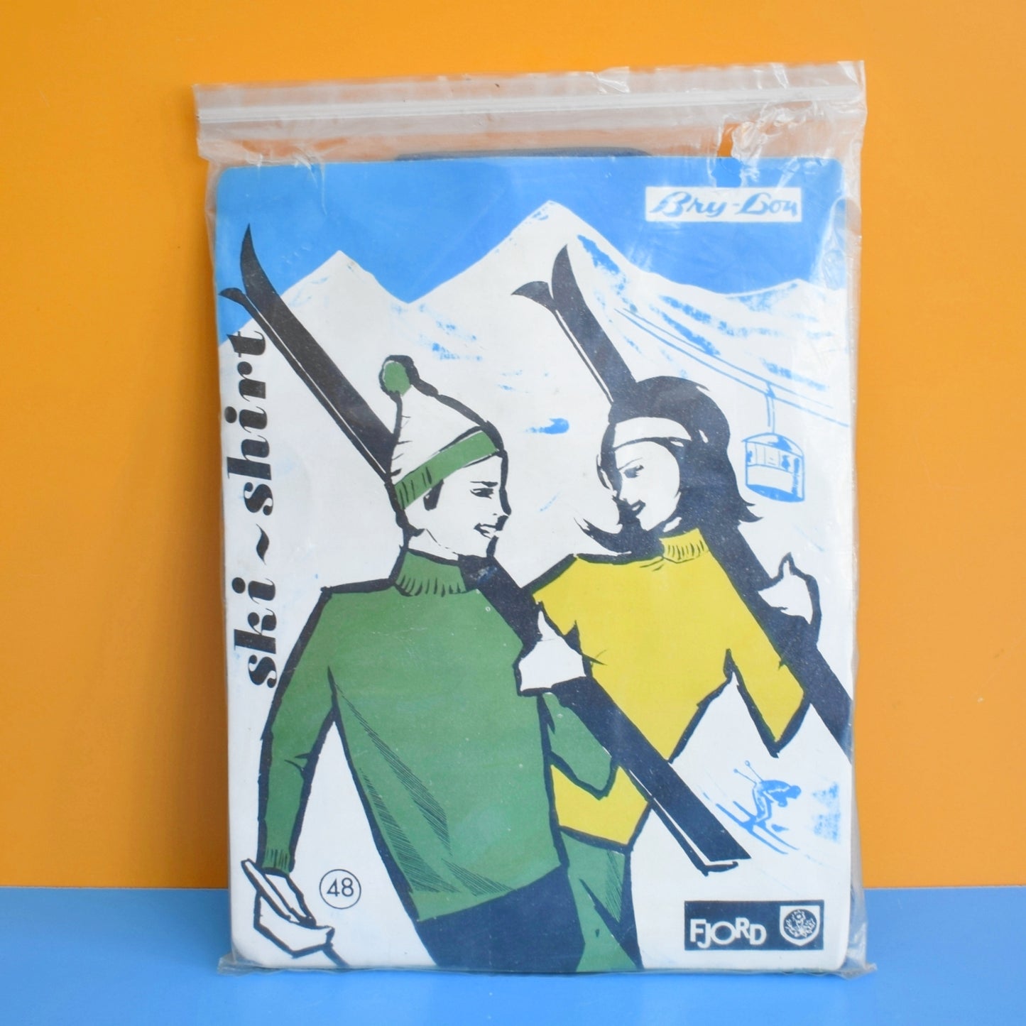 Vintage 1960s Fjord Ski Shirt Top - Unisex - Unused