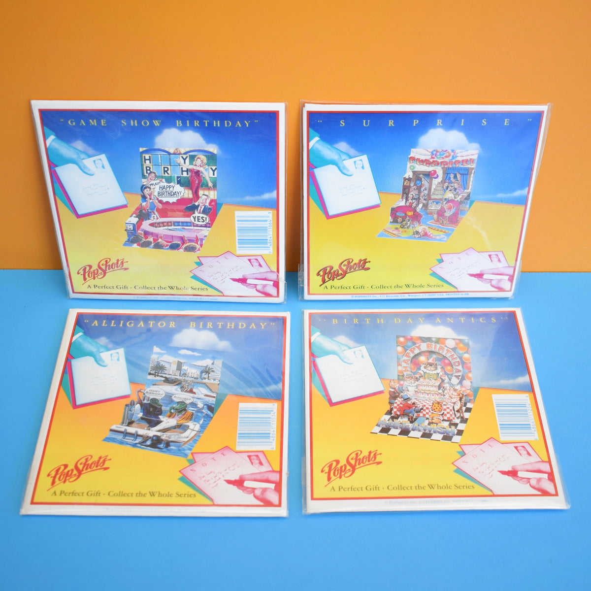 Vintage 1990s Greeting Cards - Pop Shots - Happy Birthday - Kitsch by Pineapple retro