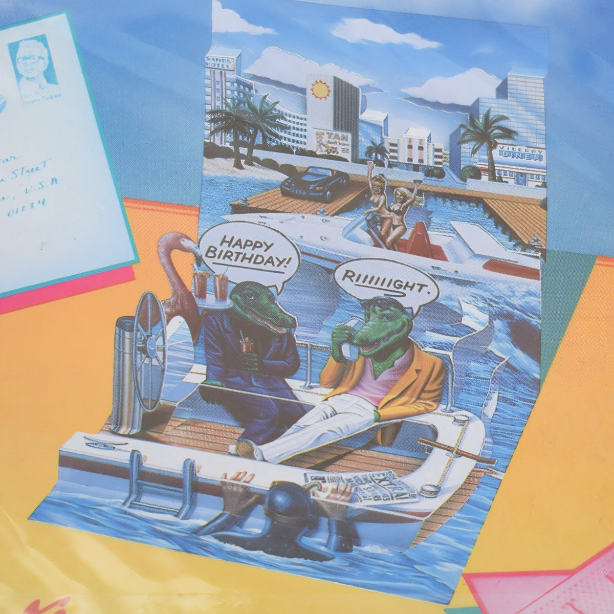 Vintage 1990s Greeting Cards - Pop Shots - Happy Birthday - Kitsch by Pineapple retro