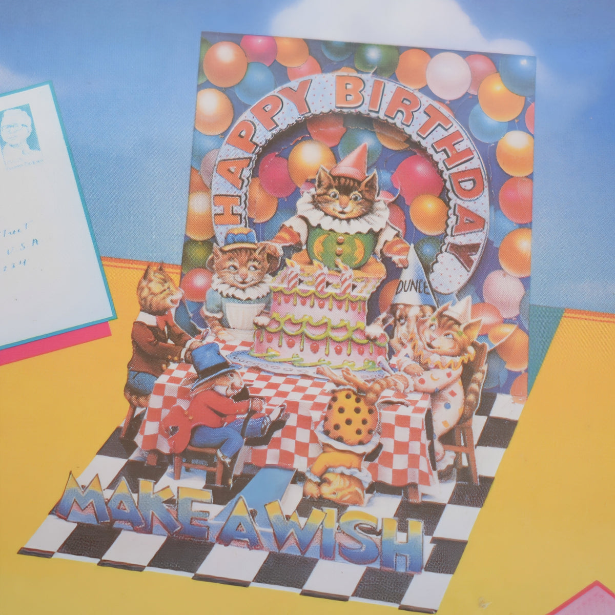 Vintage 1990s Greeting Cards - Pop Shots - Happy Birthday - Kitsch by Pineapple retro