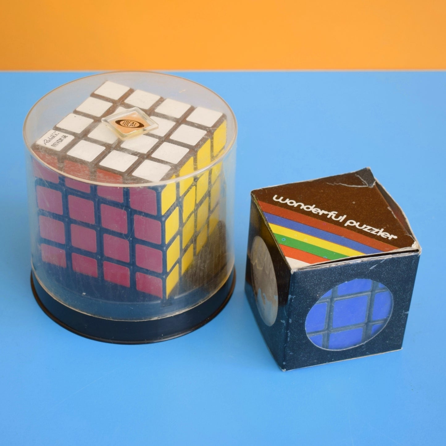 Vintage 1980s Puzzles - Rubik's Revenge & Small Rubik's Style Cube