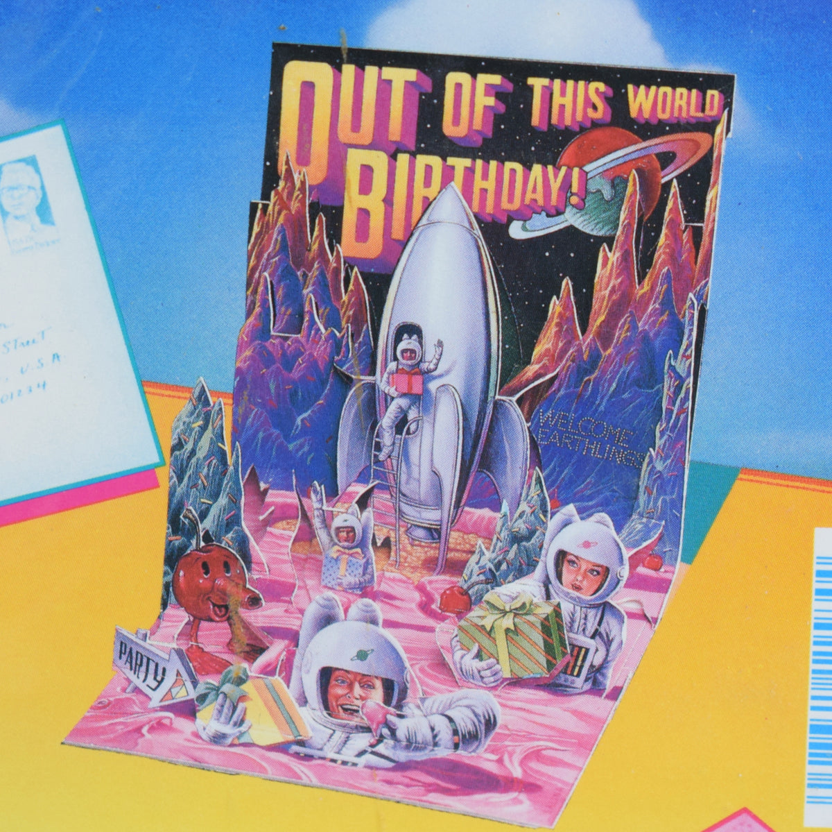 Vintage 1990s Greeting Cards - Pop Shots - Happy Birthday - Space & Horror by Pineapple retro