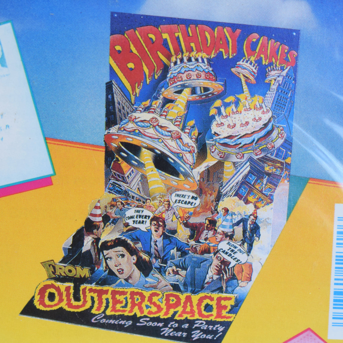 Vintage 1990s Greeting Cards - Pop Shots - Happy Birthday - Space & Horror by Pineapple retro