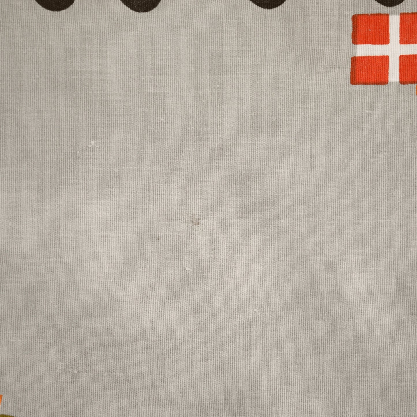 Vintage 1960s Tablecloth - Soldier / Guard Pattern - Danish Design