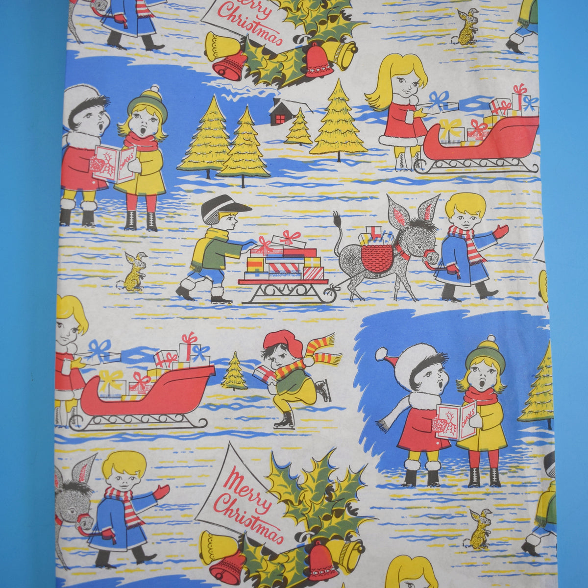Vintage 1970s Christmas Wrapping Paper - Mixed Designs - Unused- Large Quantities by Pineapple Retro