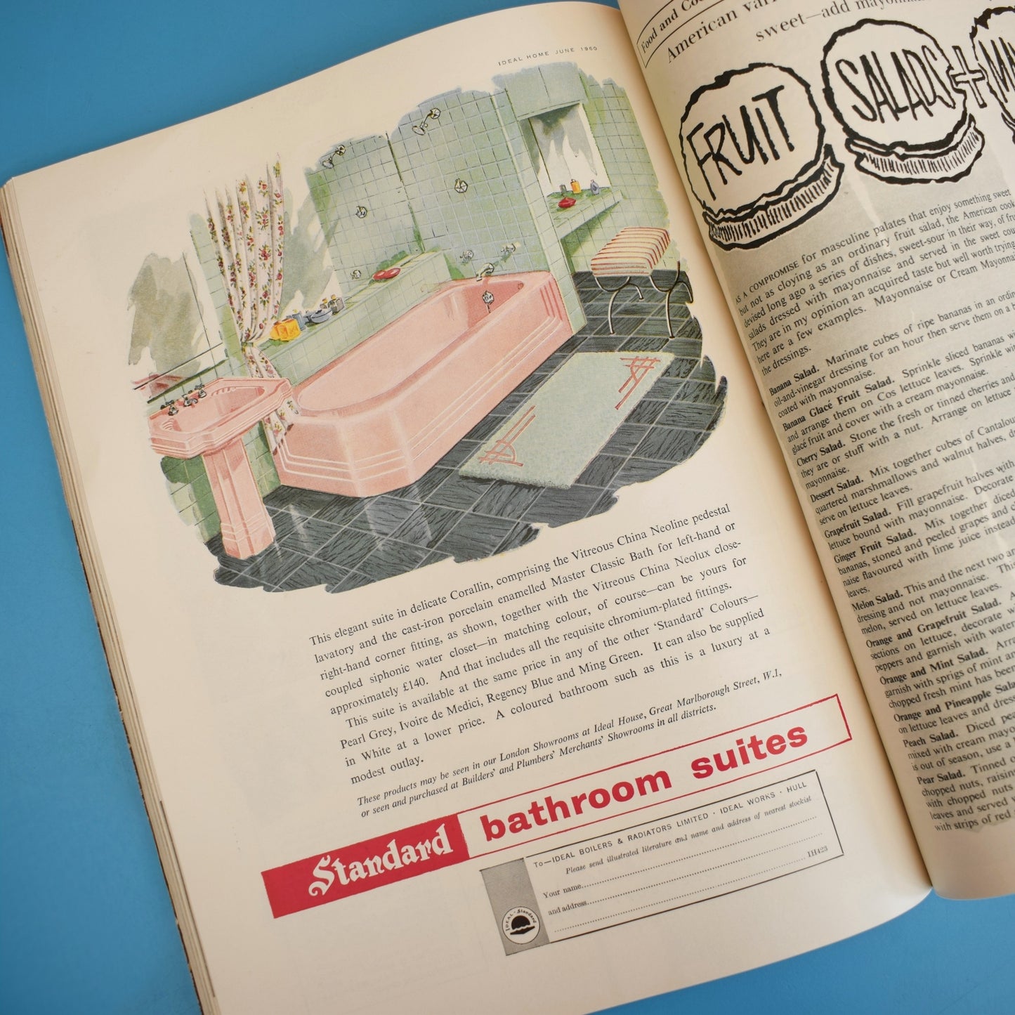 Vintage 1960s Ideal Home / Woman Own Supplement / Magazines by Pineapple Retro