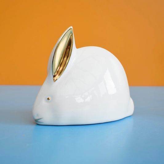 Vintage 1970s La Reine Royal Porcelain Ornaments - Spain - Rabbit / Deer