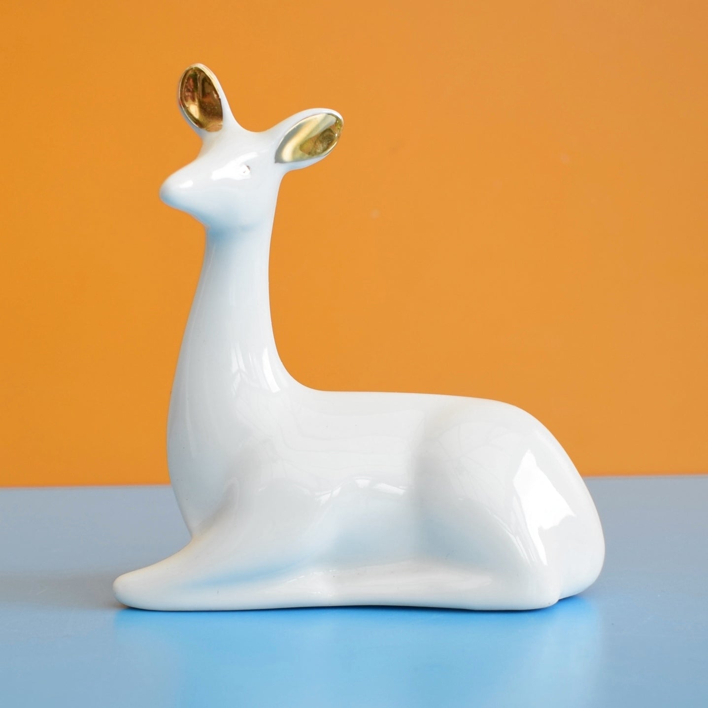 Vintage 1970s La Reine Royal Porcelain Ornaments - Spain - Rabbit / Deer