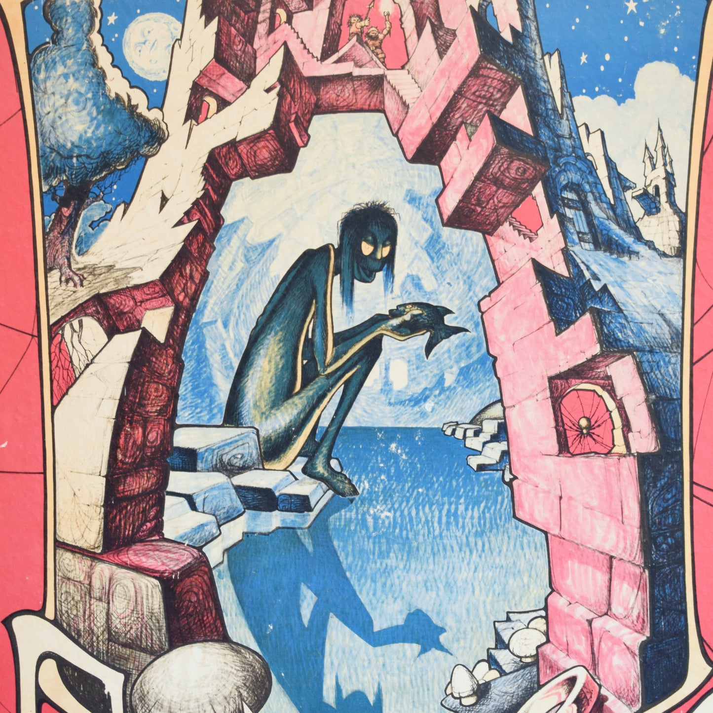 Vintage 1960s Lord Of The Rings Poster - Gollum