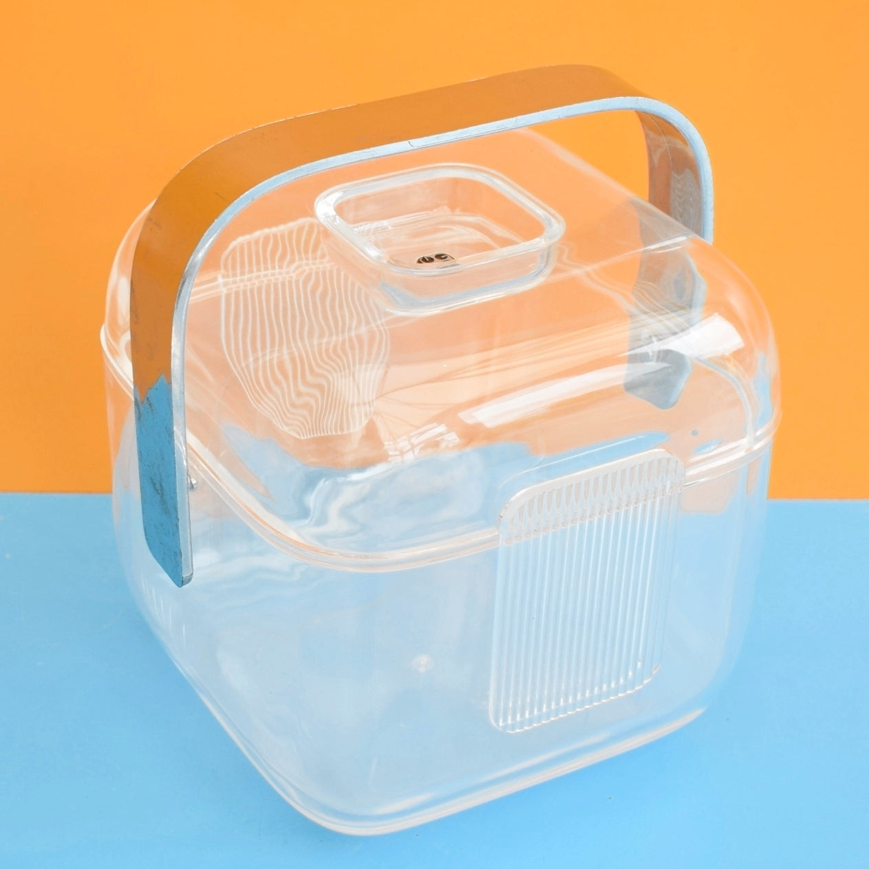 Vintage 1970s Ice Bucket- Clear Perspex - Guzzini