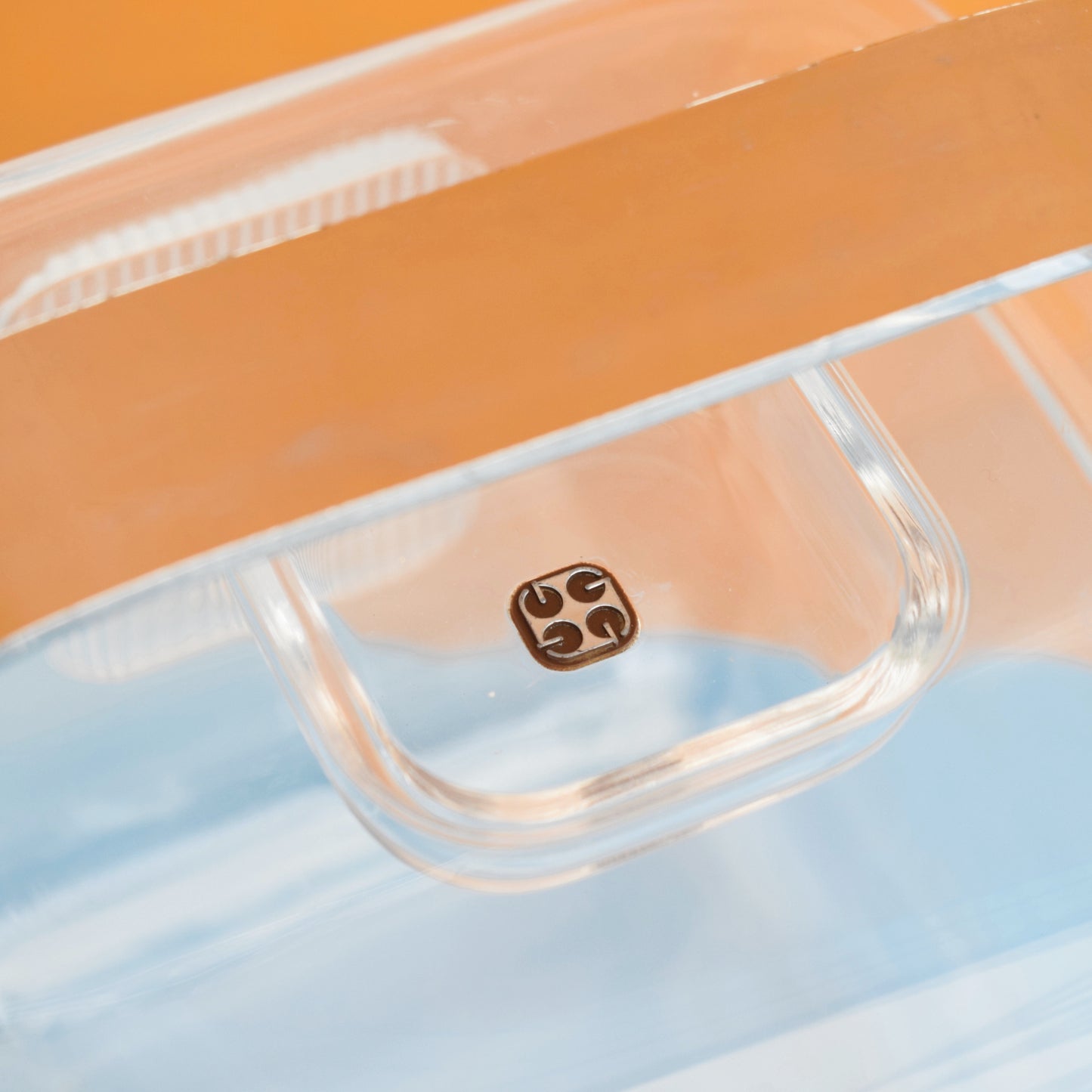 Vintage 1970s Ice Bucket- Clear Perspex - Guzzini