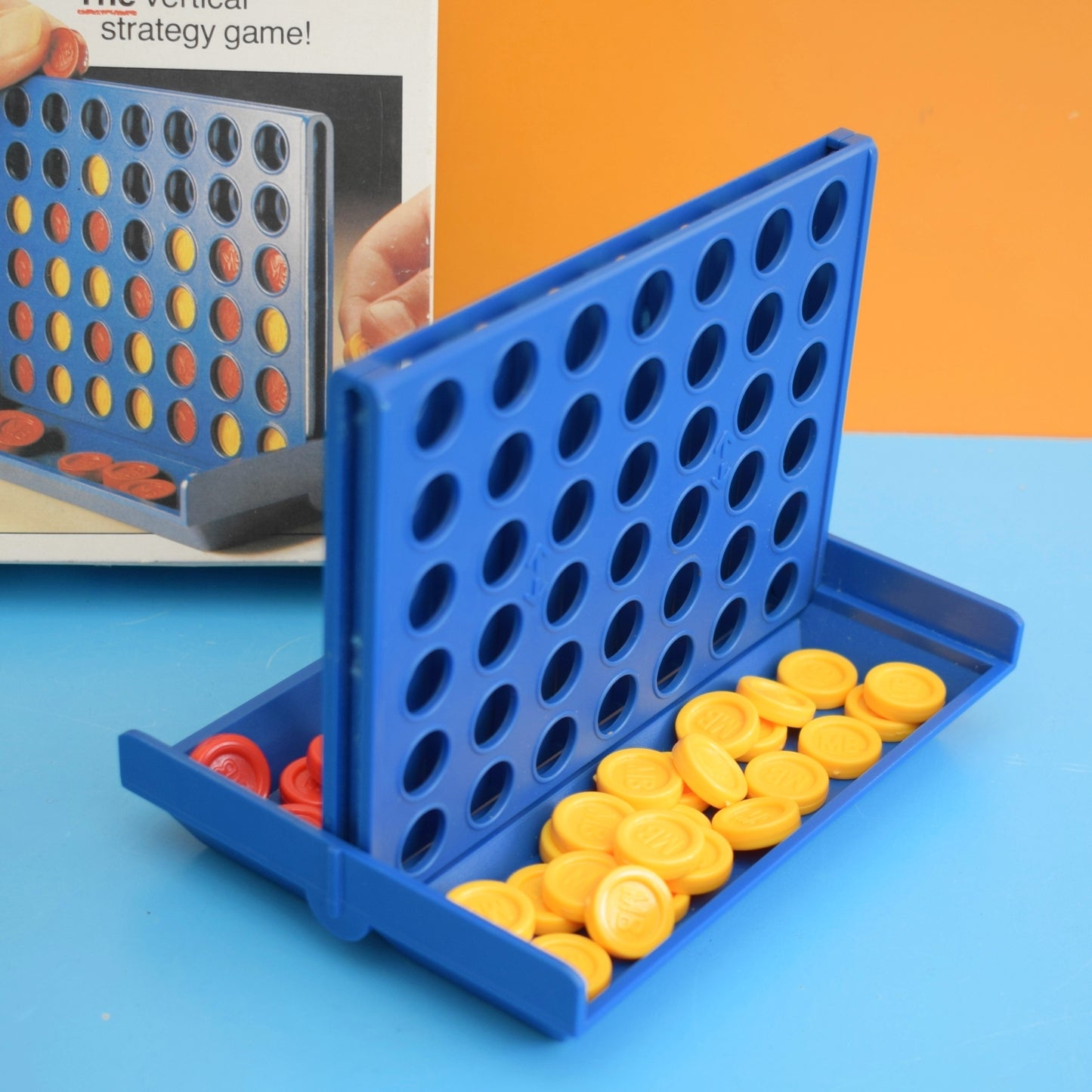 Vintage 1980s Travel Connect 4 Game - Boxed