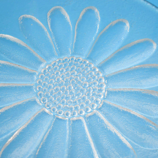 Vintage 1970s Dartington Daisy Glass Plate / Platters - Boxed