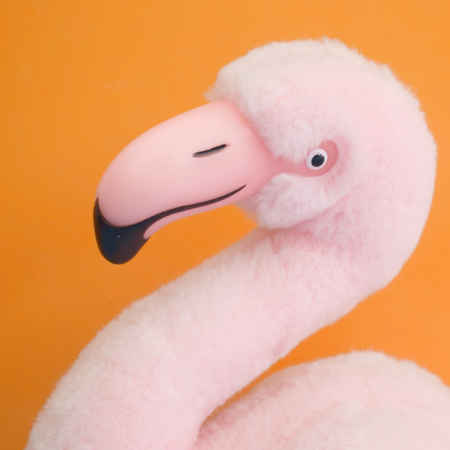 Vintage 1980s Kitsch Flamingo Plush - Pink