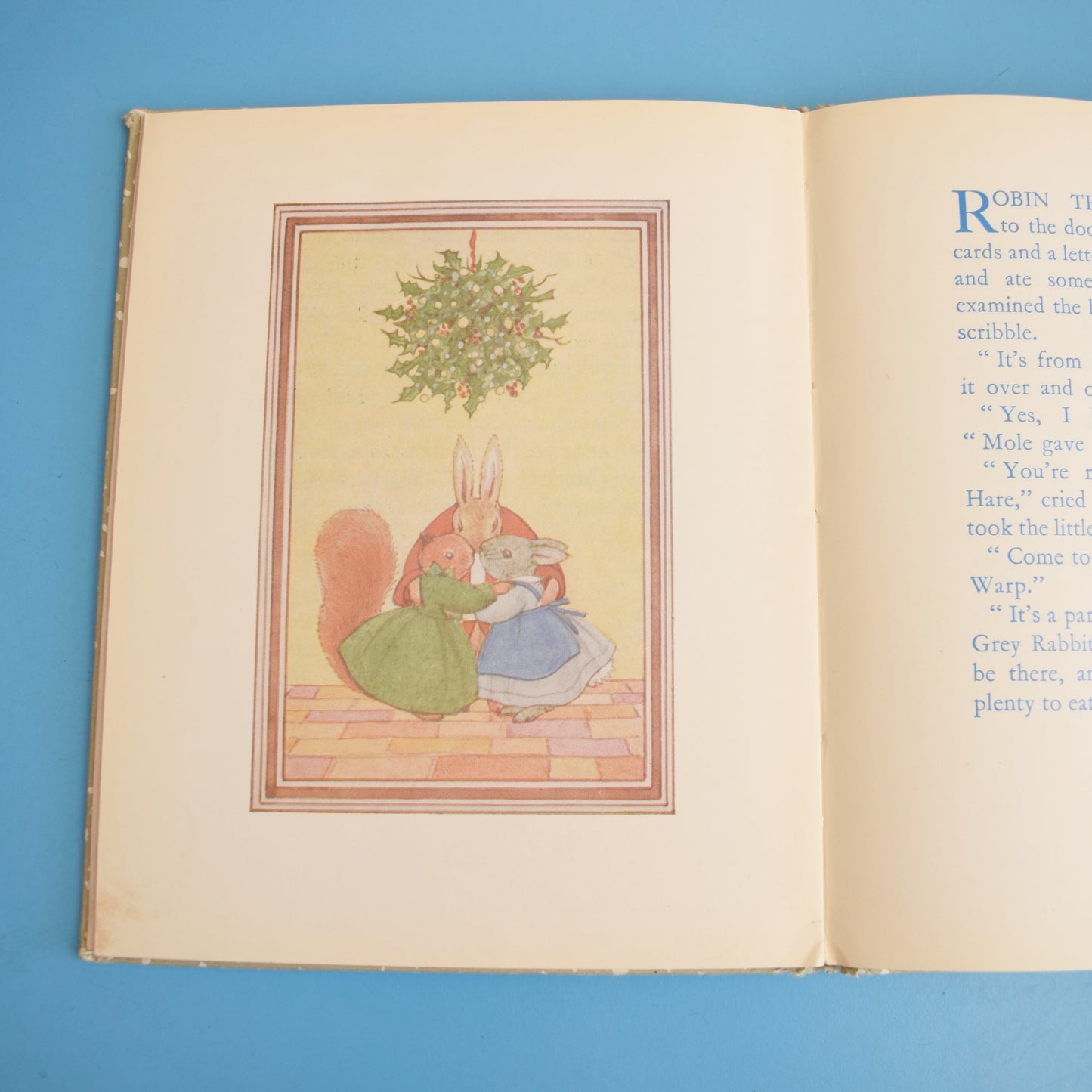 Vintage 1970s Margaret Tempest Little Grey Rabbit's Christmas Book by Vintage