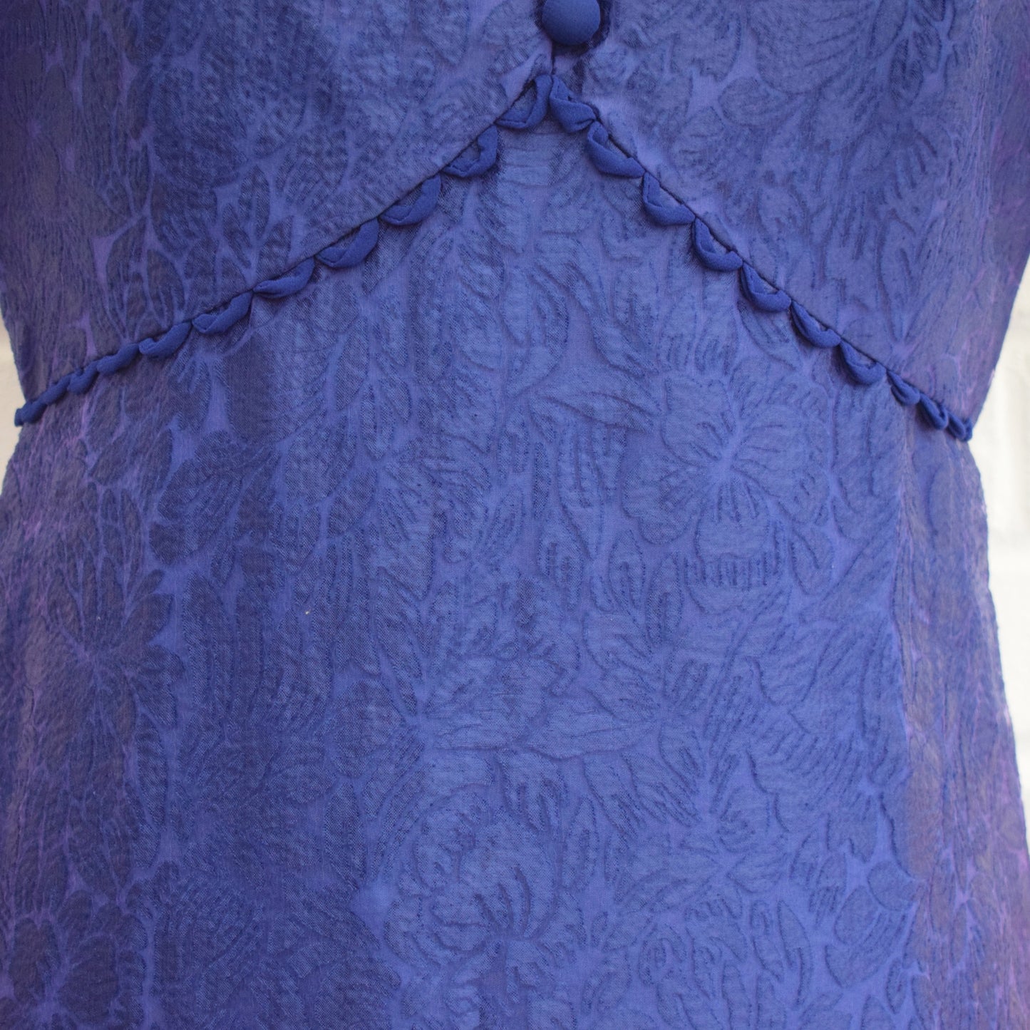 Vintage 1960s Shift Dress - Berkertex Size 12/14 - Royal Blue