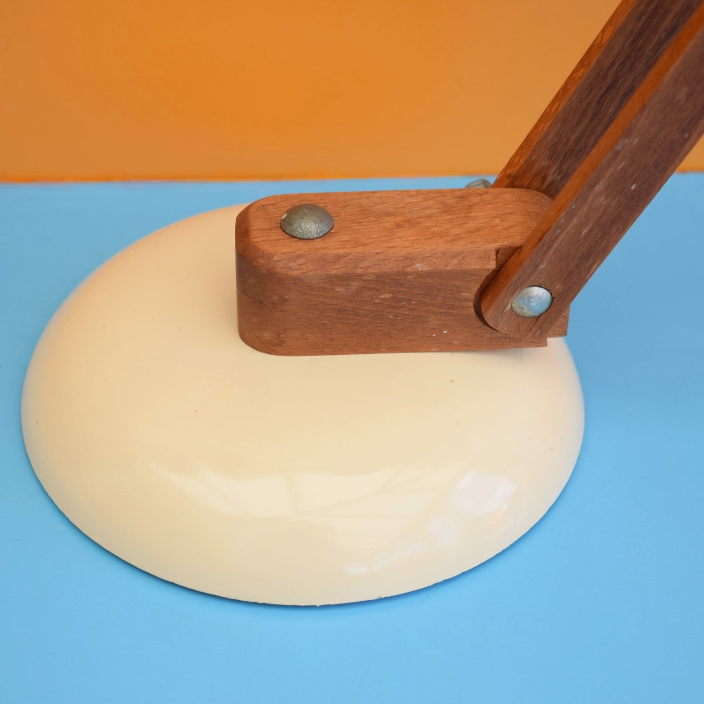 Vintage 1960s Mac Lamp Pair - Conran Desk - Cream