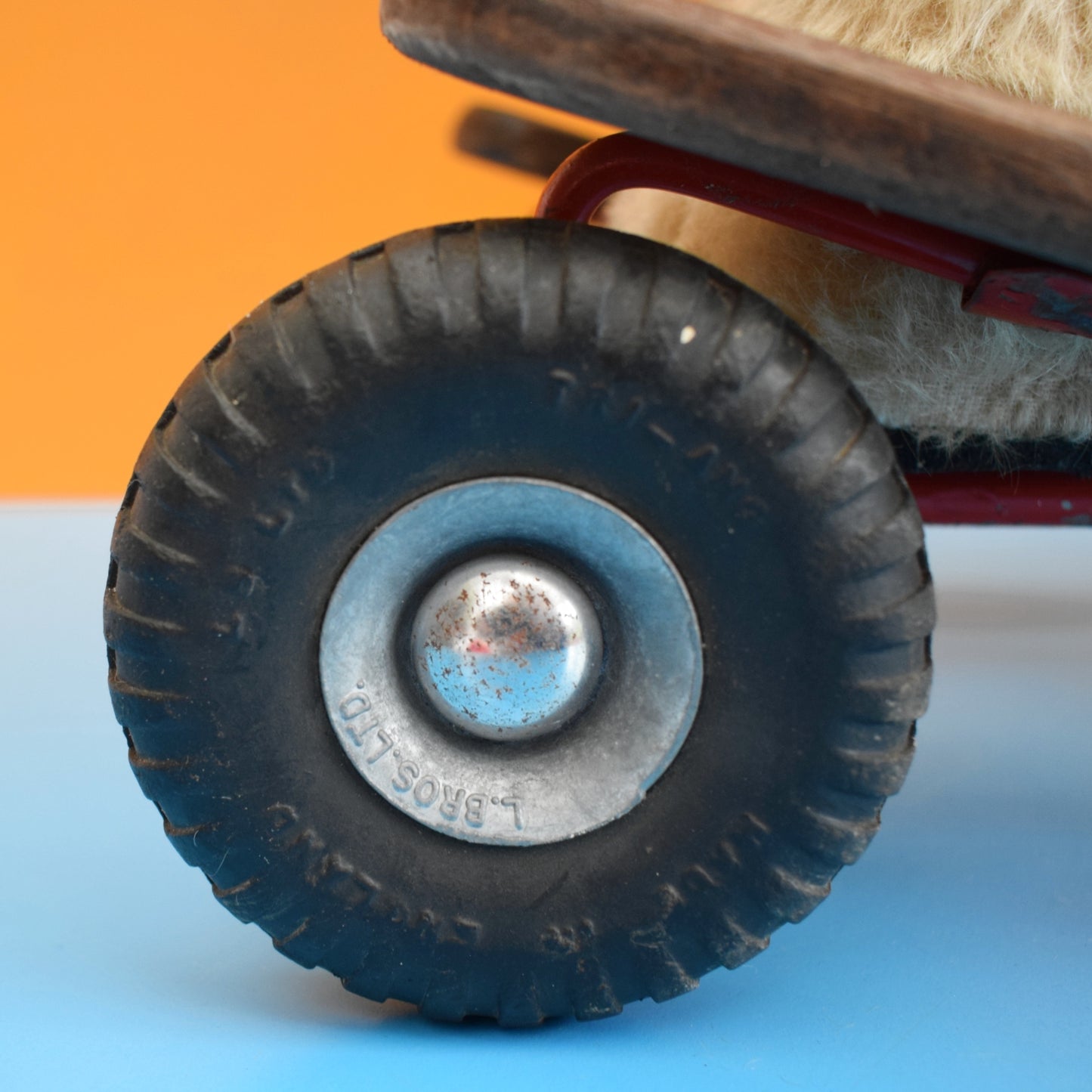 Vintage 1960s Horse With Wheels - Triang Toys - Mohair