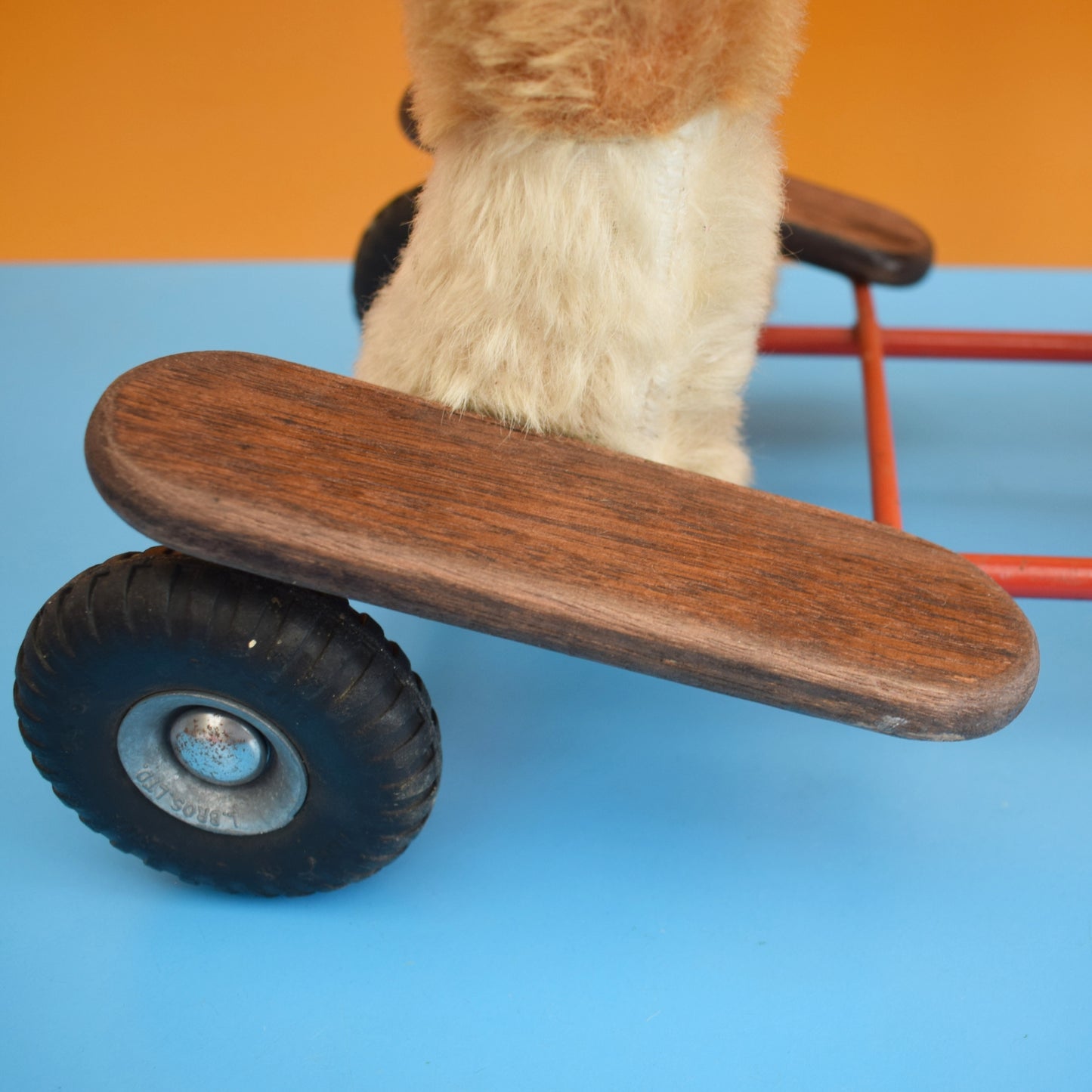 Vintage 1960s Horse With Wheels - Triang Toys - Mohair