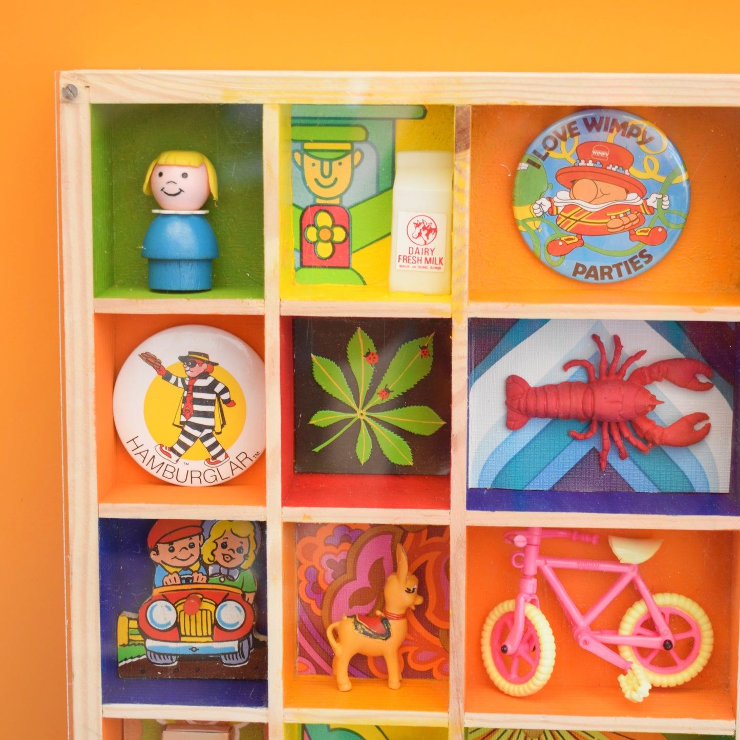 Vintage Mixed Wooden Printers Tray & Amazing Contents