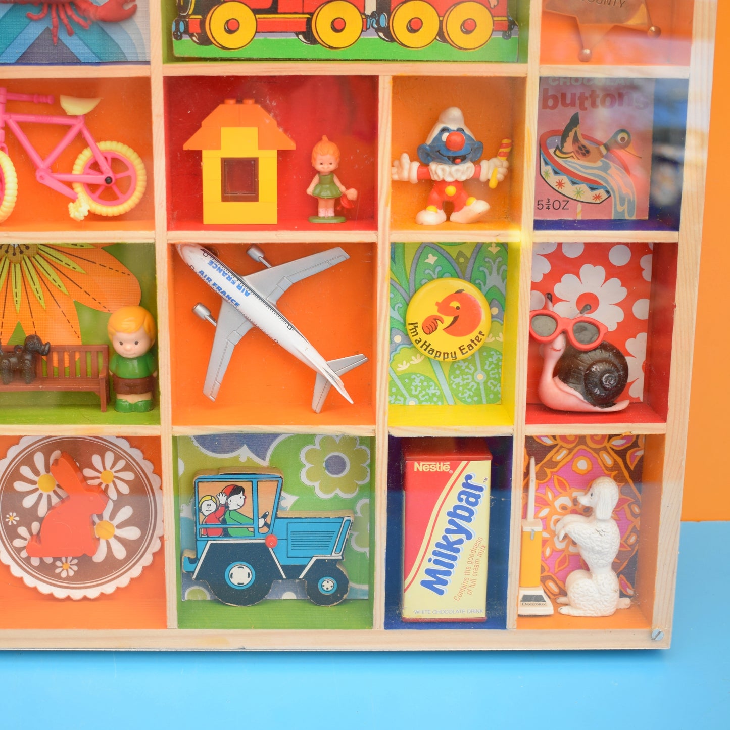 Vintage Mixed Wooden Printers Tray & Amazing Contents