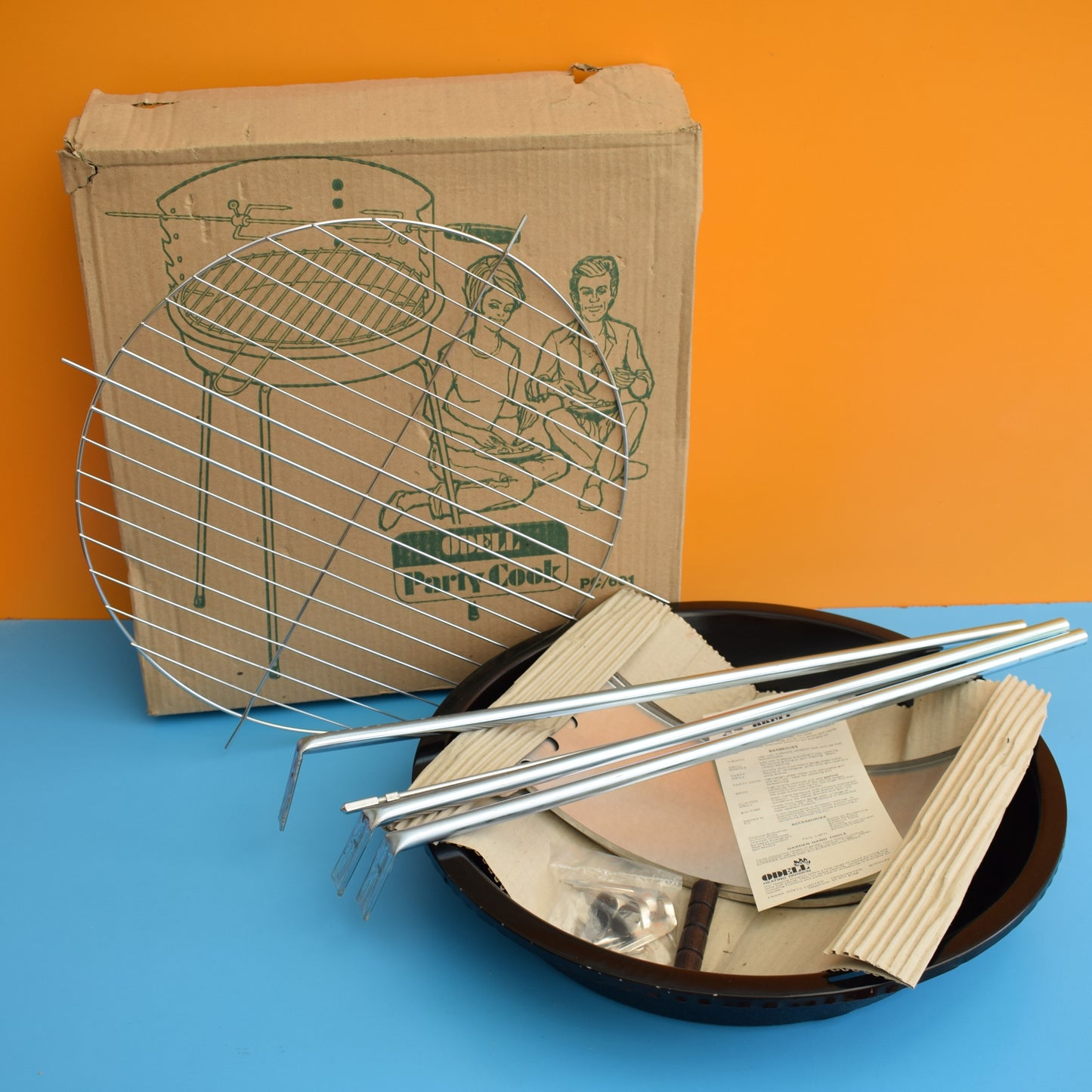 Vintage 1970s Odell Party Cook BBQ - Unused / Boxed
