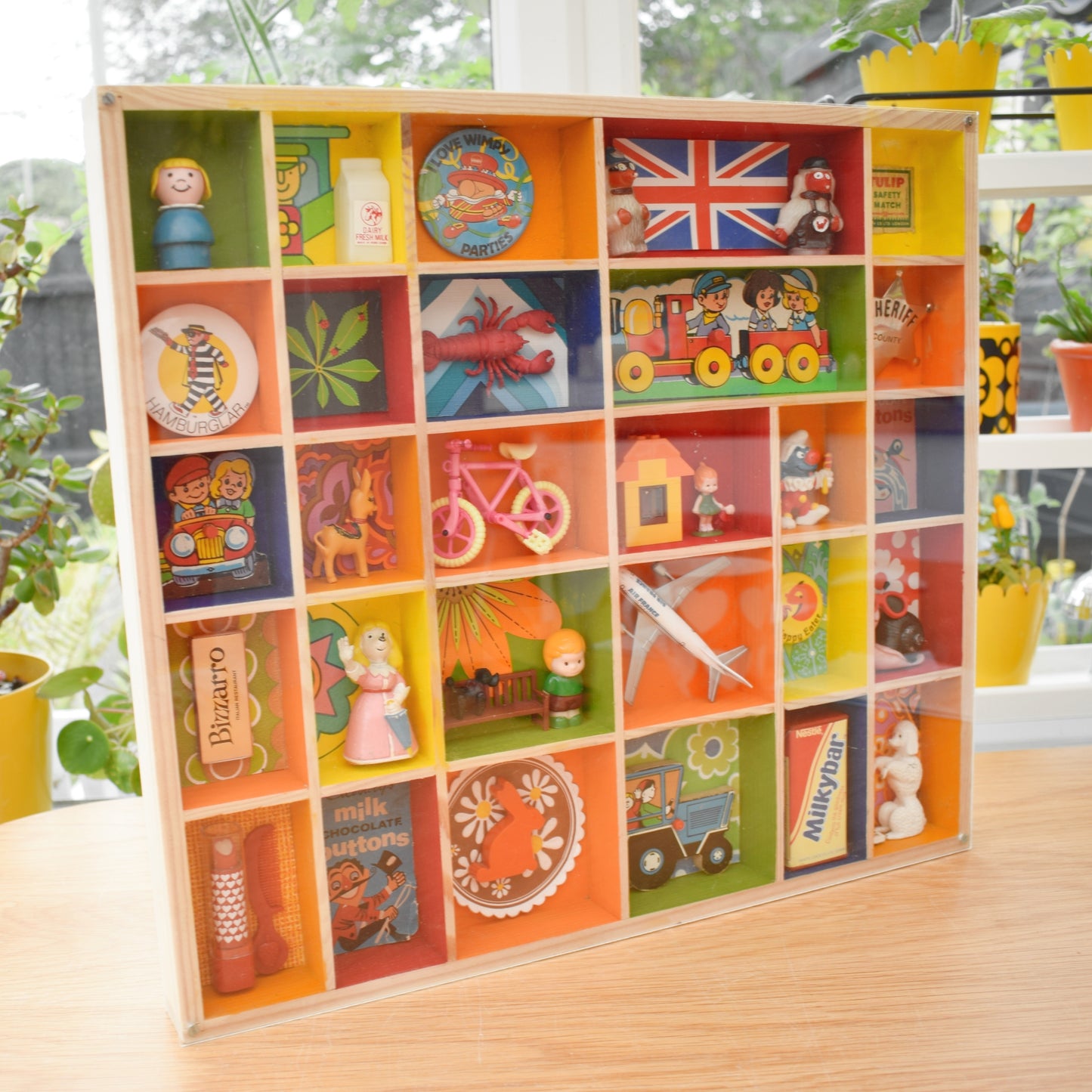 Vintage Mixed Wooden Printers Tray & Amazing Contents