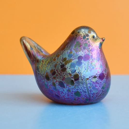Vintage 1990s Isle Of Wight Glass Bird - Summer Fruits