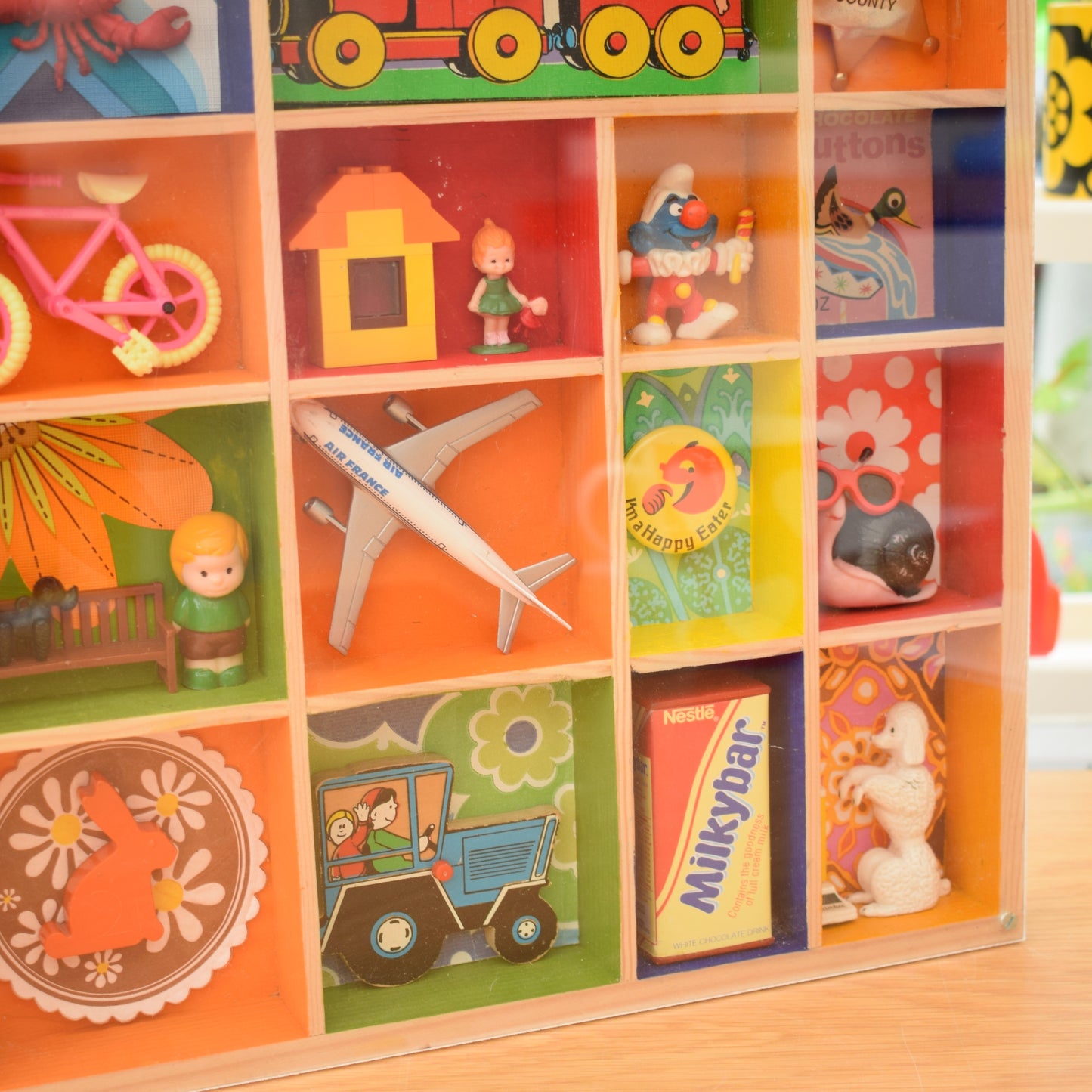 Vintage Mixed Wooden Printers Tray & Amazing Contents