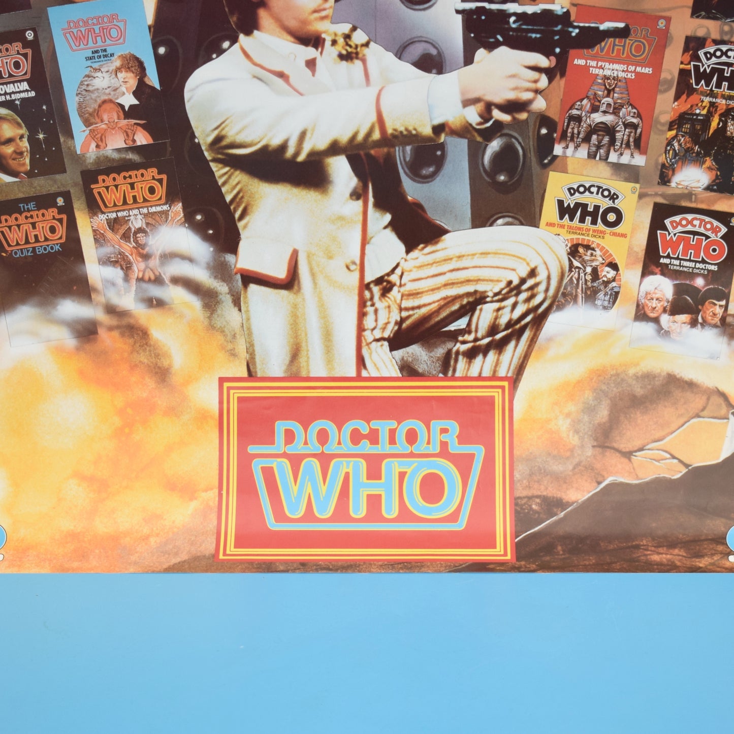 Vintage 1980s Doctor Who Target Book Posters - Darlek / Cyber Men