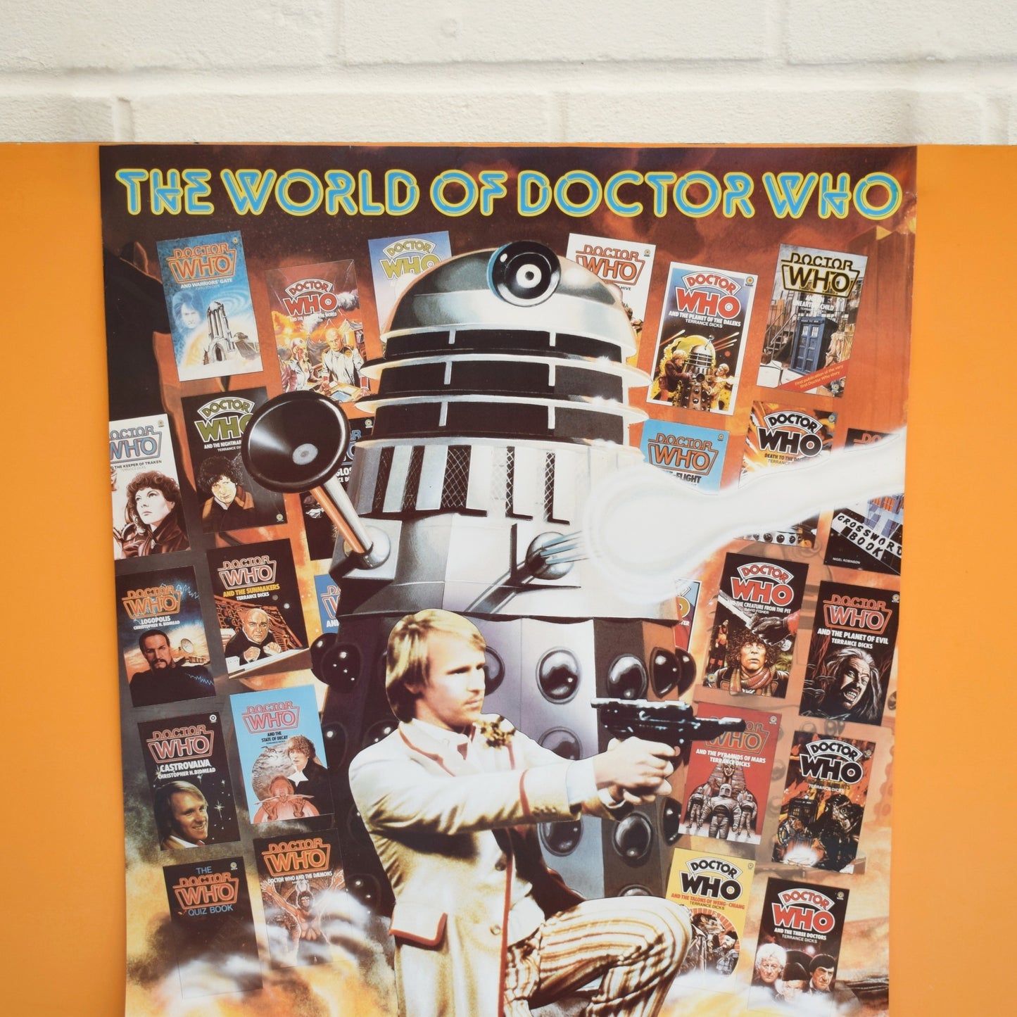 Vintage 1980s Doctor Who Target Book Posters - Darlek / Cyber Men