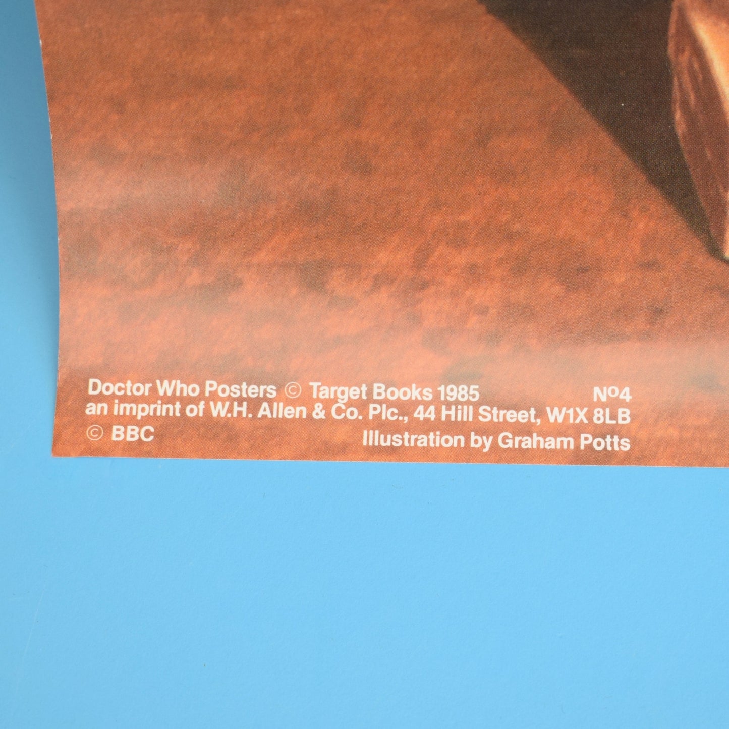 Vintage 1980s Doctor Who Target Book Posters - Darlek / Cyber Men