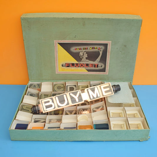 Vintage 1950s Fluolet Signage - Retail Display ?