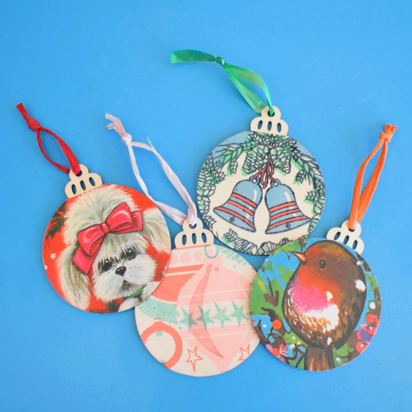 Vintage Wooden Gift Tags - Vintage Wrapping Paper Designs