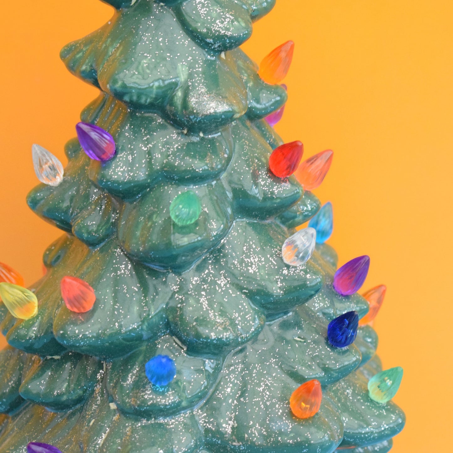 Vintage 1980s Ceramic Christmas Tree Light - Smaller .