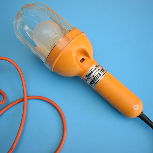 Vintage 1970s Orange Work Light Man Cave/ She Shed ?
