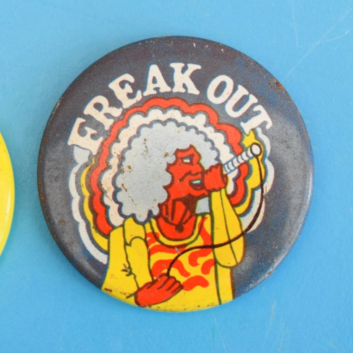 Vintage 1970s Metal Badges - Walls Ice Cream /  Birds Desserts / Tonibell