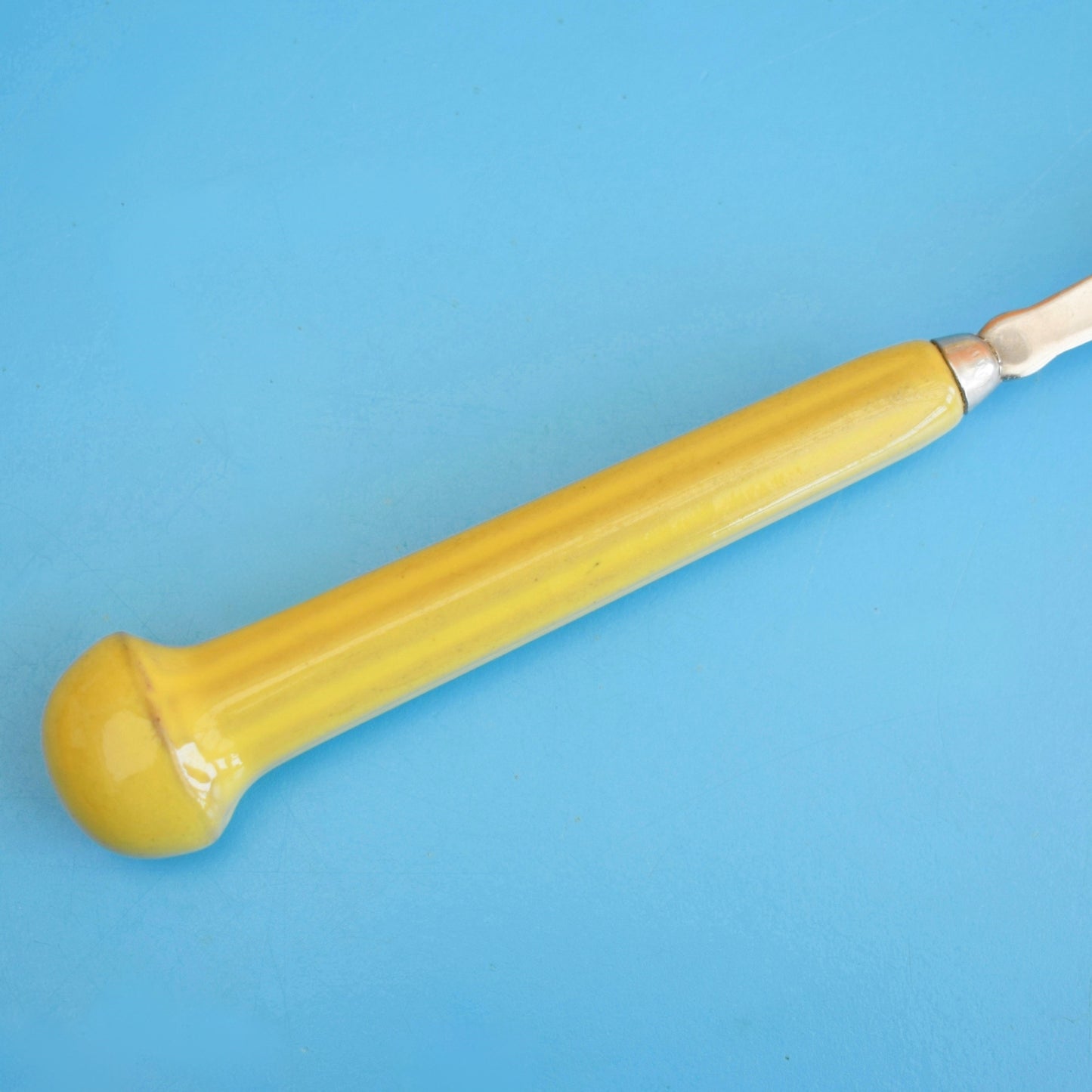 Vintage 1970s Denby Regency Serving Spoon - Lemon/Lime