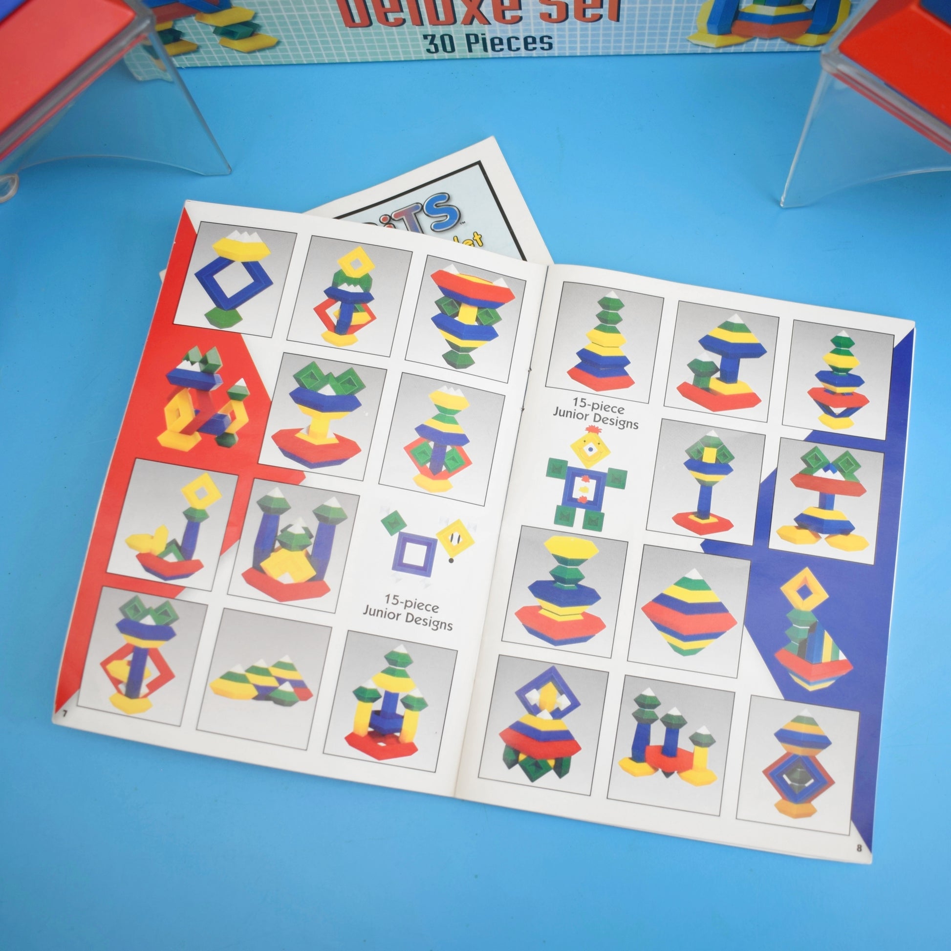 Vintage 1990s Wedgits Puzzle Game - Deluxe Set by Pineapple Retro