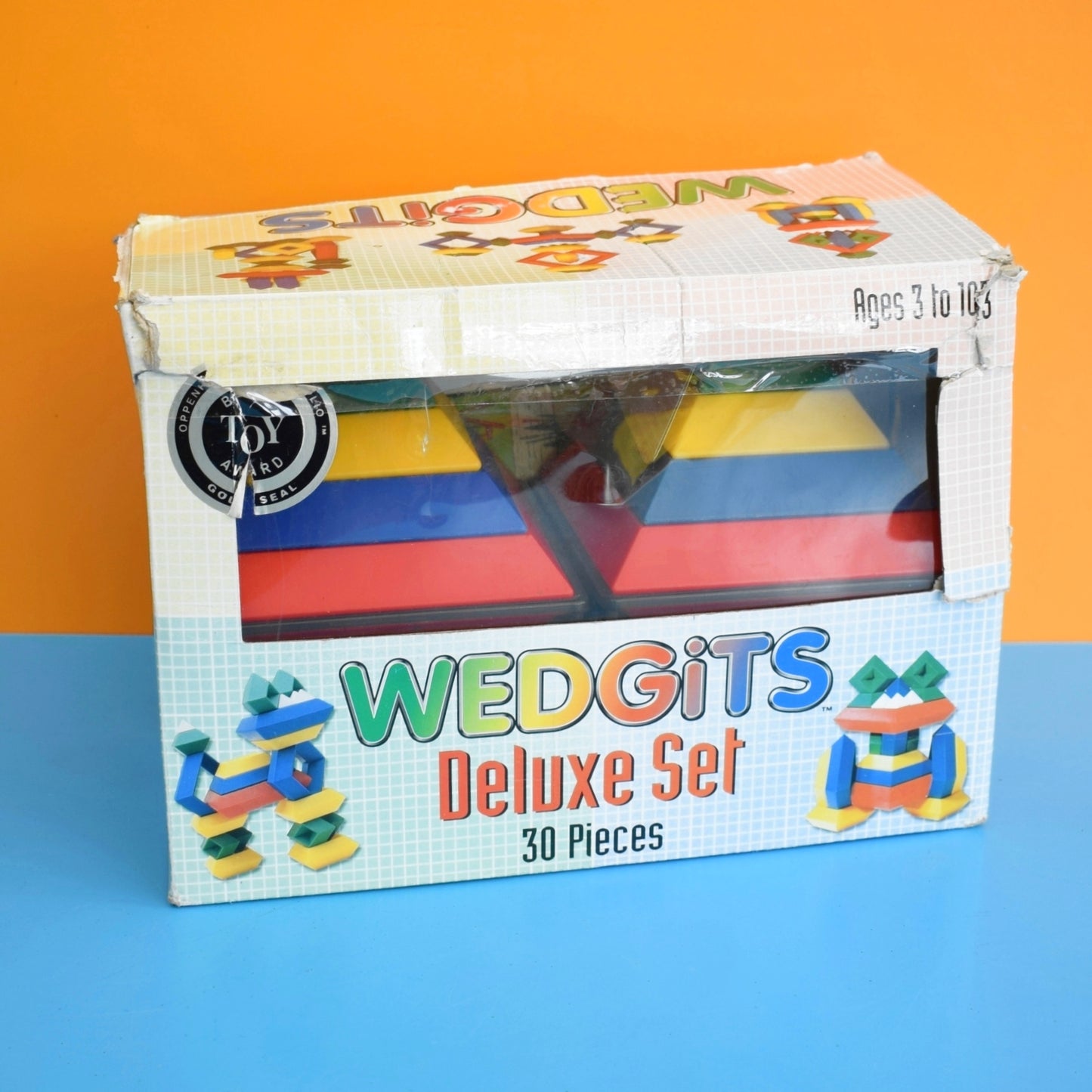 Vintage 1990s Wedgits Puzzle Game - Deluxe Set by Pineapple Retro