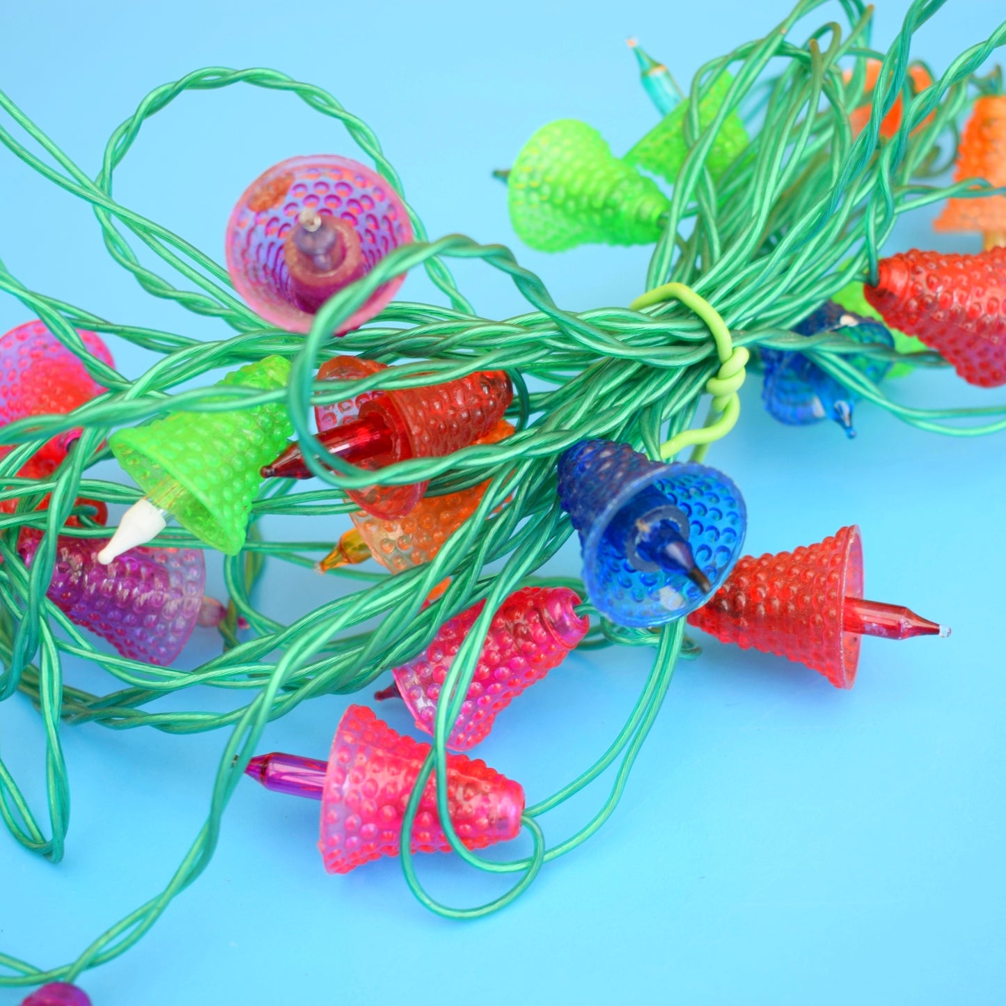 Vintage 1970s Christmas Mini Bell Lights - Pifco