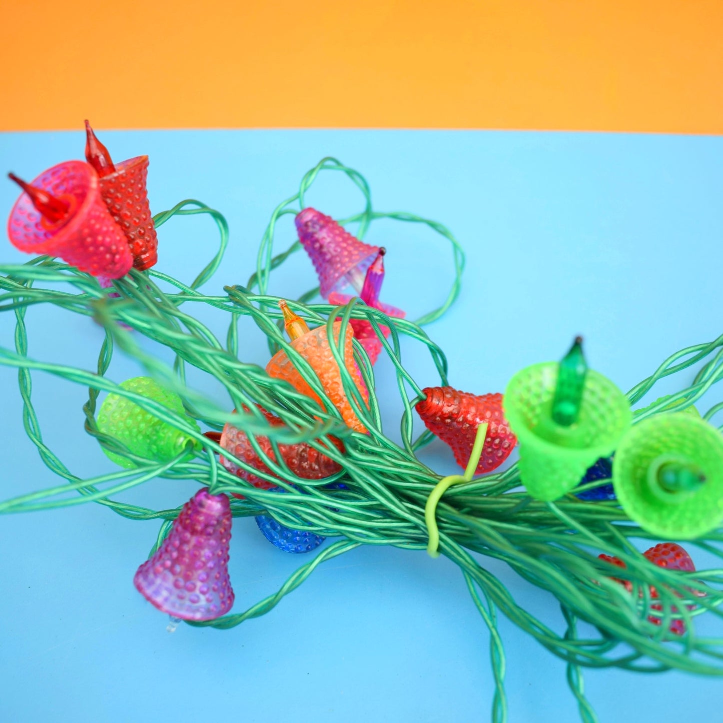 Vintage 1970s Christmas Mini Bell Lights - Pifco