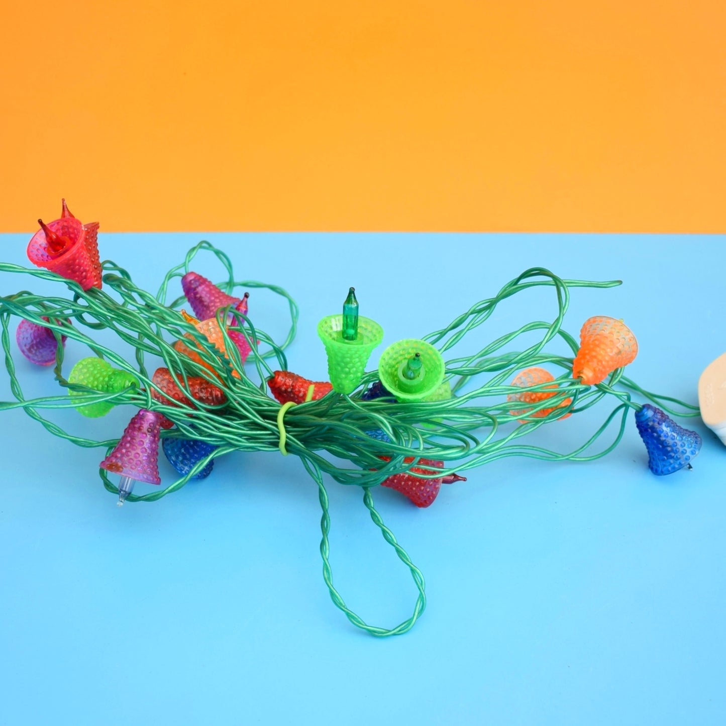 Vintage 1970s Christmas Mini Bell Lights - Pifco